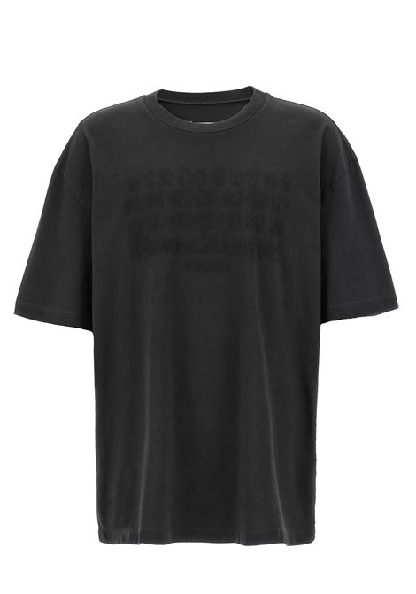 t-shirt logo ricamato unisex nera MAISON MARGIELA | S50GC0705 S24567969